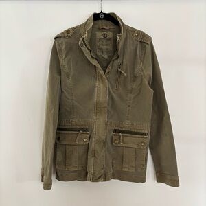 Lucky Brand Cargo Jacket Women’s Army Green Size M